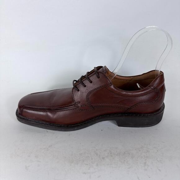 Ecco Seattle Oxford Shoes Men\'s 9.5 Brown Leather Lace-Up Classic Formal main image 6